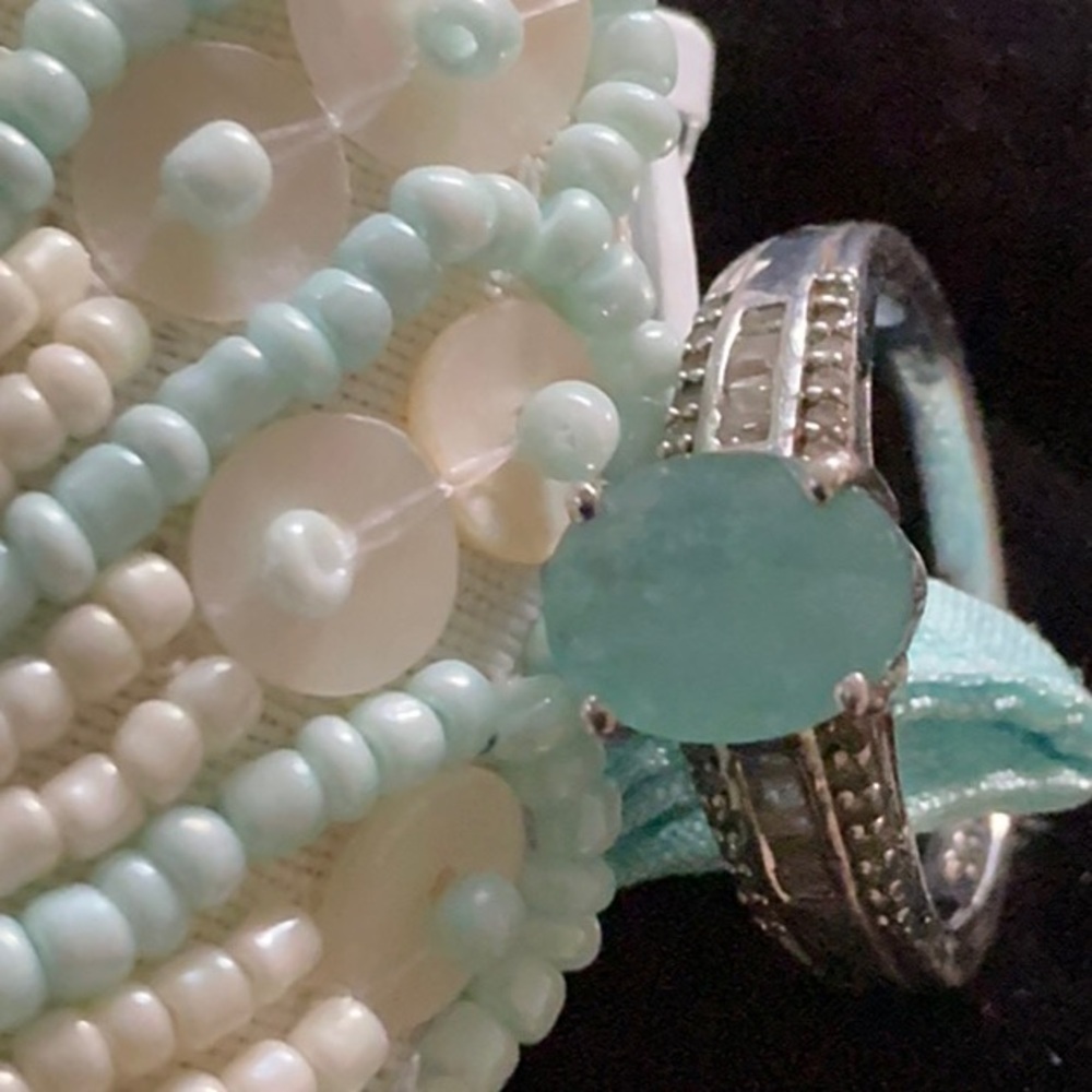 Grandidierite Ring Sz 8 - Picture 2 of 5